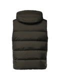 Moorer hooded padded gilet