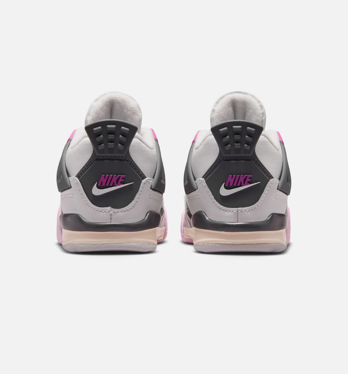 Air Jordan 4 Retro Comic Infant/Toddler Shoes - Off White Fire Pink Anthracite