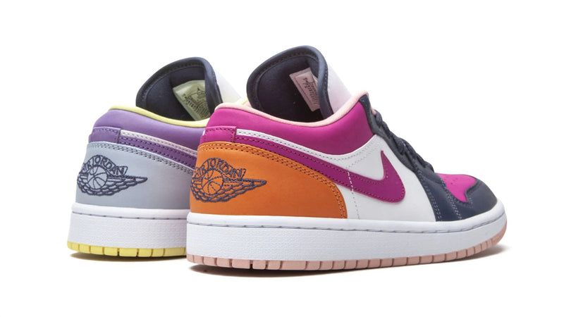 Air Jordan 1 Low SE Wmns 'Mismatched - Purple/Magenta'